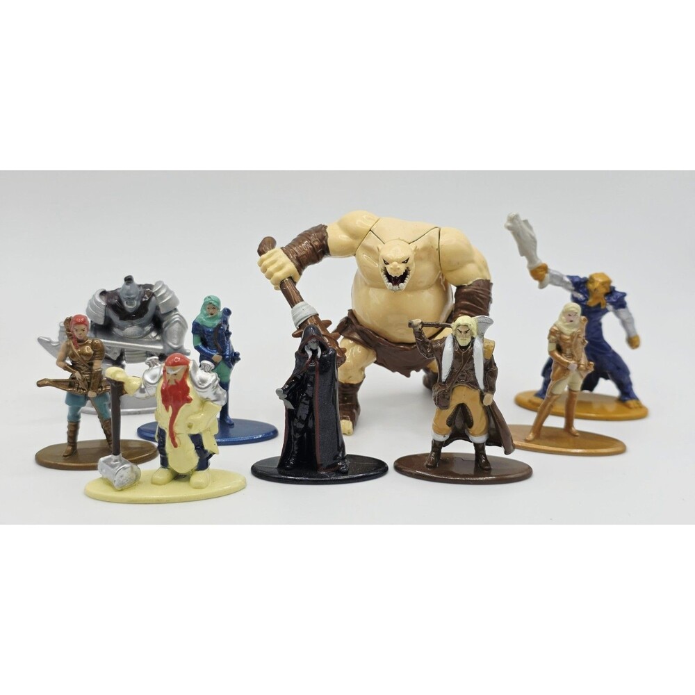 Dungeons and Dragons D&D Metal Mini Figure Lot Jada Wizards 2004 D&D Skeletons